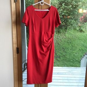 Lovely Orange Ponte Boden Dress